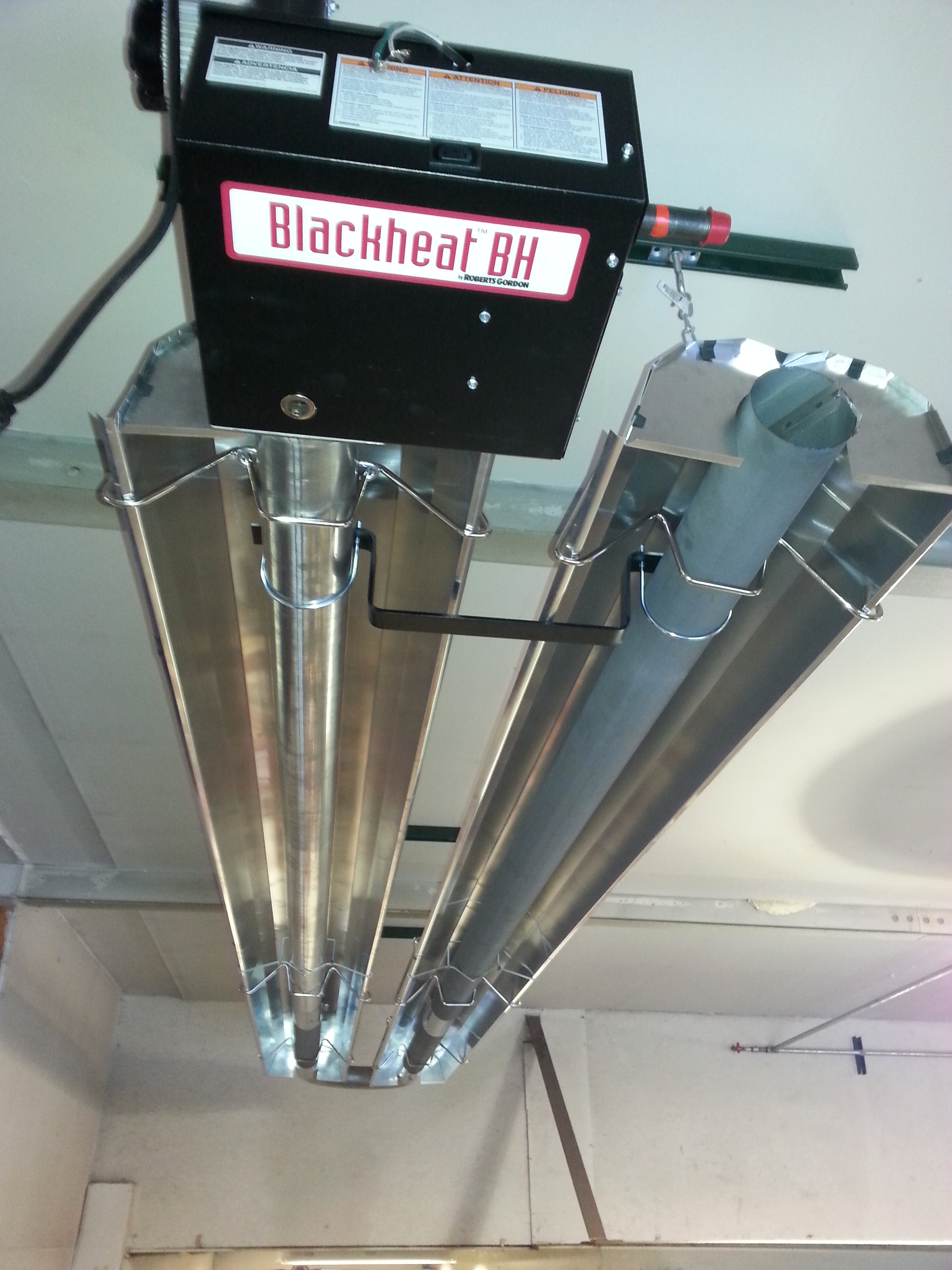 Low Intensity Infrared Garage Heating